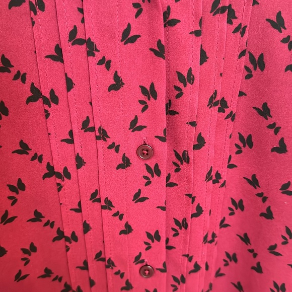 Loft Long Sleeve Button Down Blouse-size medium - Picture 2 of 5